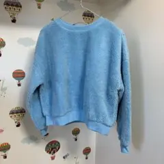 もこもこトレーナー　レディース　Sサイズ　水色