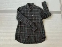 【イーストボーイ】メンズ　グリーンチェック　長袖シャツ　Lサイズ