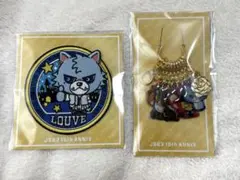 三代目 ONE MATE盤　LOUVEワッペン　8種のチャーム付きキーリング