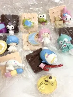 【未開封】チョコサプ サンリオキャラクターズ フィギュア＋台座 9種セットのサムネイル