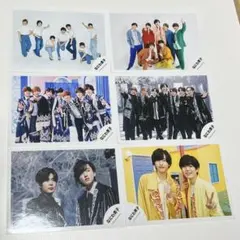 【美品】なにわ男子 公式写真 集合 道枝駿佑 長尾謙杜 6枚セット