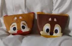 ディズニー チップとデール ミニポーチ 2개 세트