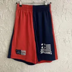 V1957 SPALDING バスケットボールパンツ レッド ネイビーのサムネイル
