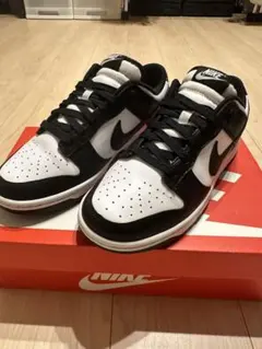 美品NIKE Dunk Low ブラック/ホワイト　一回着用