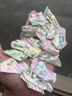 アワビ貝　30グラム　螺鈿　漆器　ハンドメイド　アクセサリー　自然素材