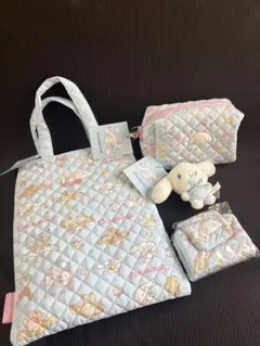 みんなのキルト レトロ シナモン マスコット トートバッグ ポーチ　コインケース