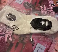 ラスト1点。A BATHING APE メンズ ソックス ホワイト1足