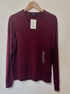 UNIQLO バーガンディ 長袖セーター