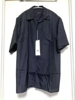 COMOLI 23SSウールシルク 半袖 オープンカラーシャツ size:2 COMOLI 23SSウールシルク 半袖 オープンカラーシャツ size:2