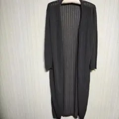 (Berm.) ロングカーディガン 　　　　　　　ダークグレー　Mサイズ