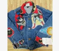 未使用　古着　アメリカ子供服　一点もの　ヴィンテージデニムジャケット100