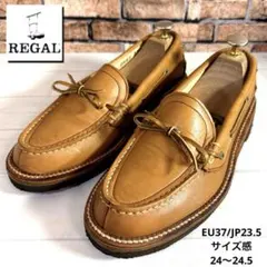 未使用】REGAL リーガル モカシン レザー デッキシューズ 60FL 茶