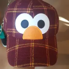 USJ　エルモ　キャップ　帽子　チェック
