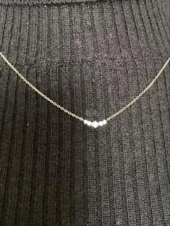 4°C(ヨンドシー)エターナルシルバーネックレス 5ライン