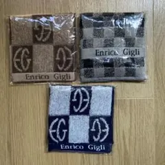 【3枚】enrico gigli タオルハンカチ