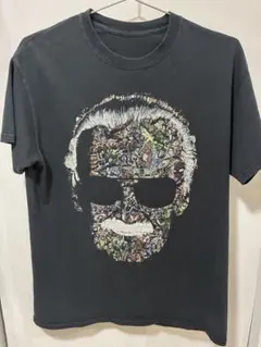 US古着 Marvel StanLee グラフィックTシャツ ブラック 小穴ありのサムネイル