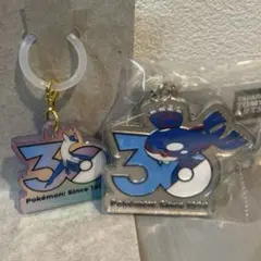 ポケモン 30周年記念 ロゴマスコット2 ラティオス メタルチャーム カイオーガ