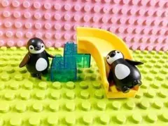 ペンギン２羽セット　 アンパンマンブロックラボ レゴデュプロ互換品