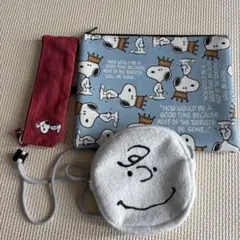 スヌーピー ポーチセット 3点