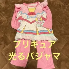 プリキュア　キッズ パジャマ ピンク 長袖 フリル