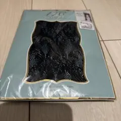 17C ブラック ドット柄 ストッキング M-L