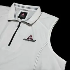 lecoq sportif ゴルフベスト ホワイト　ルコック　Ｌ