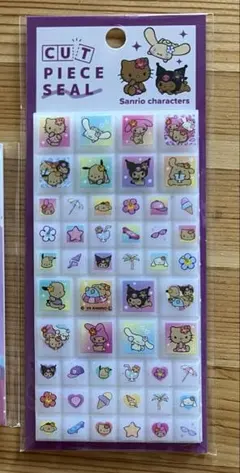 ハローキティ　カットピースシール　タイルシール　サンリオキャラクターズ
