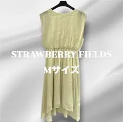 STRAWBERRY-FIELDS フィッシュテールワンピース イエローシフォン