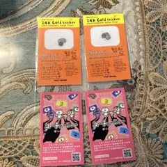 24K ゴールドステッカー　2枚セット