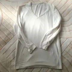 ユニクロヒートテックコットン メンズ Vネック L EXTRAWARM