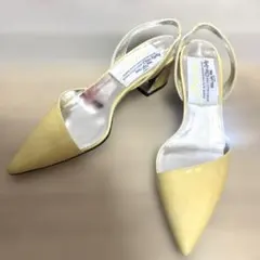 PIPPICHIC イエローポインテッドトゥパンプス 24cm 美品