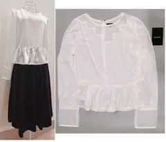 美品エモダ(EMODA)デコルテシアートップス　サイズS