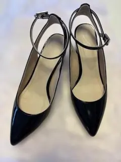 ブラック ポインテッドトゥ ハイヒール