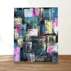 テクスチャーアート 抽象画 アクリル画 キャンバスパネル No.486