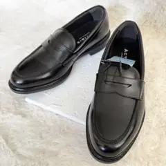 新品未使用✨ 洋服の青山 アクティビズ コインローファー 25.5 黒