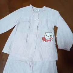 【リキ様専用】女の子長袖パジャマ120 　ピンクチェック柄
