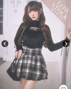 michellMacaron クラッシックチェック美脚スカート