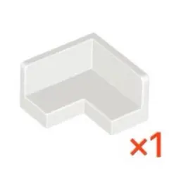 【LEGO】　パネル2×2×1コーナー　ホワイト　1個
