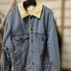 BROWNY ボア襟 デニムジャケット M