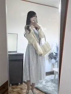 完売品 h&m シャーリング トップ ワンピース