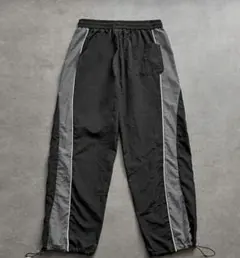 ナイロンパンツ ブラック/グレー S