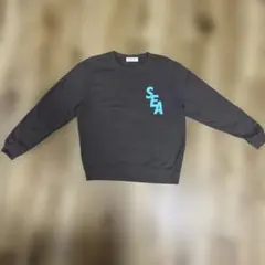 【値下げ可能】WIND AND SEA ロゴ チャコールグレー トレーナー