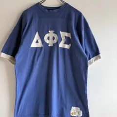 Vintage70s USA製 ラッセル ギリシャ文字カレッジフットボールシャツ
