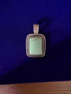 シルバー925 グリーンターコイズ ペンダントトップ ヴィンテージ