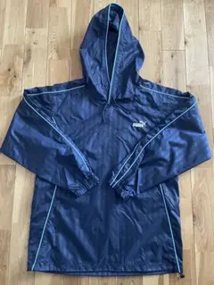 【PUMA】フード付きスポーツウェア シャカシャカ ネイビー 160㎝