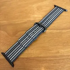 Apple＊Woven Nylon＊ブラックストライプ＊旧42mm＊廃盤品＊純正