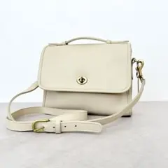 オールドコーチ OLDCOACH ショルダーバッグ ターンロック アイボリー