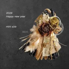 Happy new year 2026 しめ縄リース お正月飾り 造花