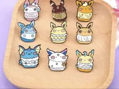 ポケモン イーブイ進化系 スイーツ ピンバッジ 9個セット - メルカリ