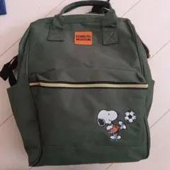 PEANUTS スヌーピー バッグ オリーブグリーン